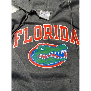 Champion Florida Gators Football Hoodie Sweatshirt Grey Size Small‎